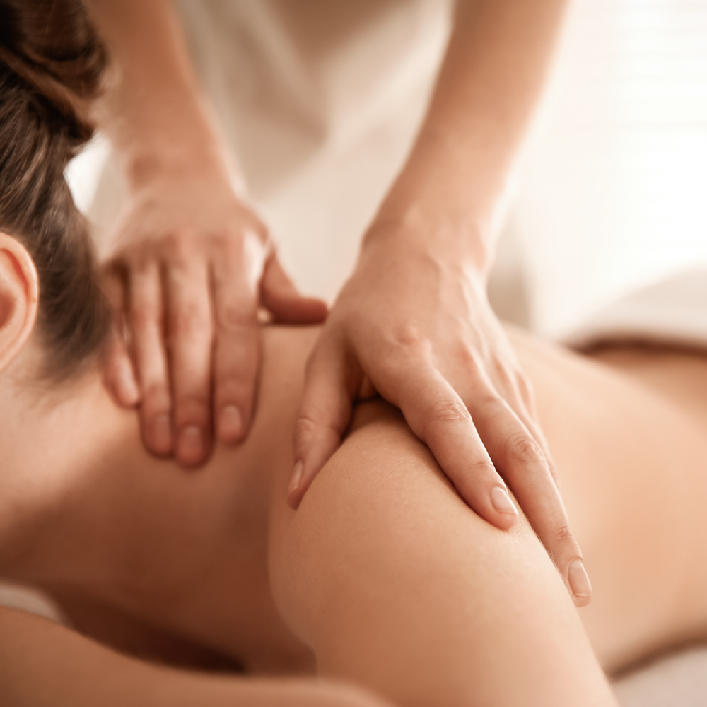 Massage des Rückens